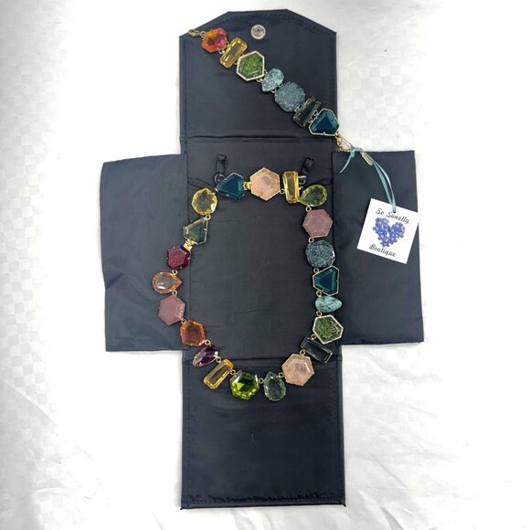 Stella & Dot Jewelry - Stella and Dot Candy Jewels Statement Necklace and Bracelet Set with Case